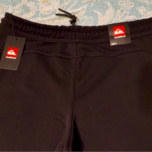 Quiksilver Men’s Black Jogger Pants, medium, hip zipper pockets, NWT - Picture 2 of 7